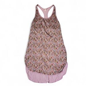 Victoria's Secret Y2K Nightdress Valentine's boho Sleep Tank Dress Floral Medium